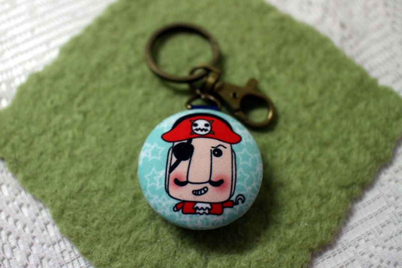 Play not tired _ Macaron key ring / ornaments (bad guy series _ Captain Hook) - Keychains - Polyester 