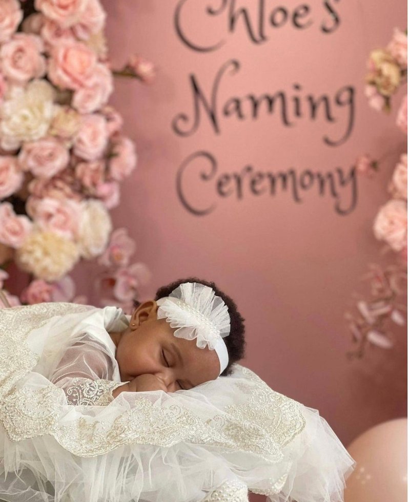 Ivory dress with gold lace and pearls with headband for baby girl. - 男/女童禮服 - 其他材質 