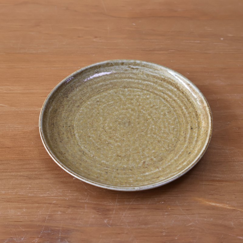 沙丘 柴燒陶盤子 - 茶壺/茶杯/茶具 - 陶 卡其色