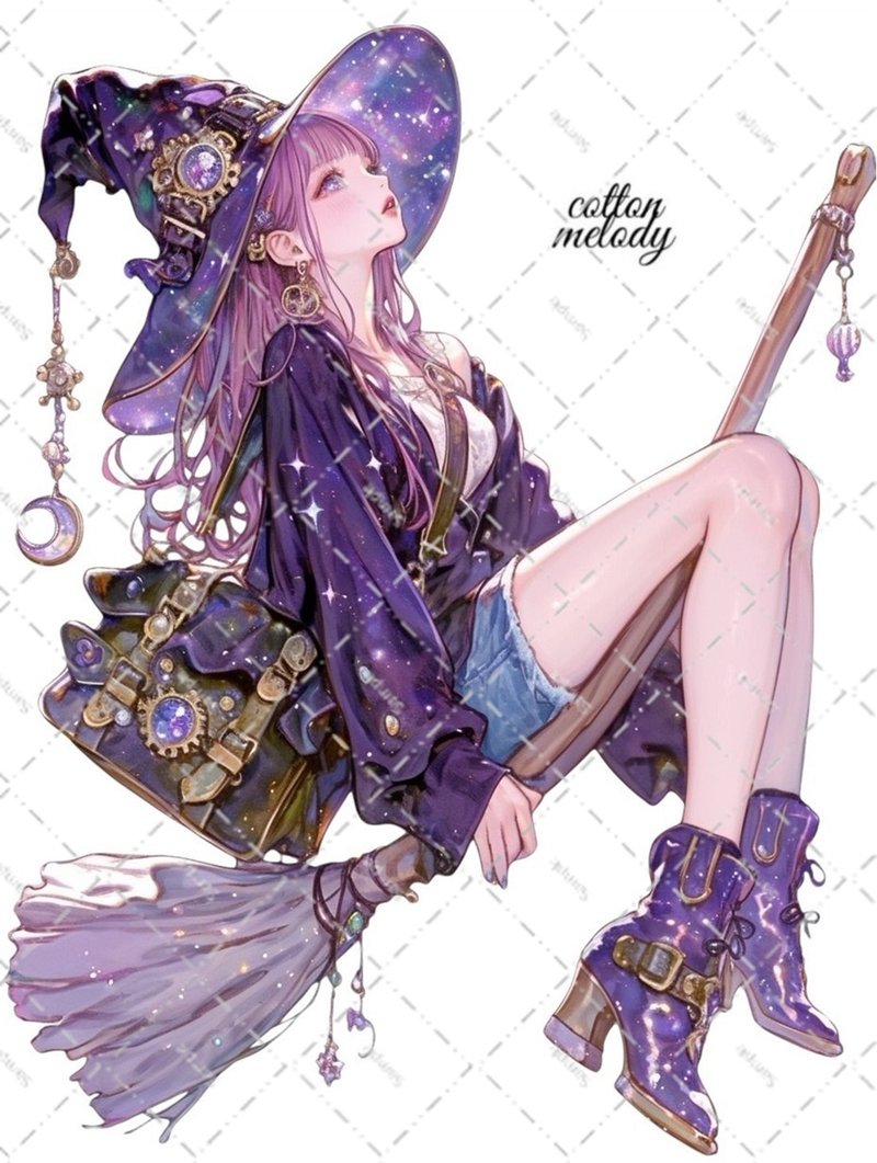 original sticker no.6749 人物ステッカー オリジナルステッカー 人物ステッカー 女の子ステッカー オリジナル人物ステッカー - 貼紙 - 紙 