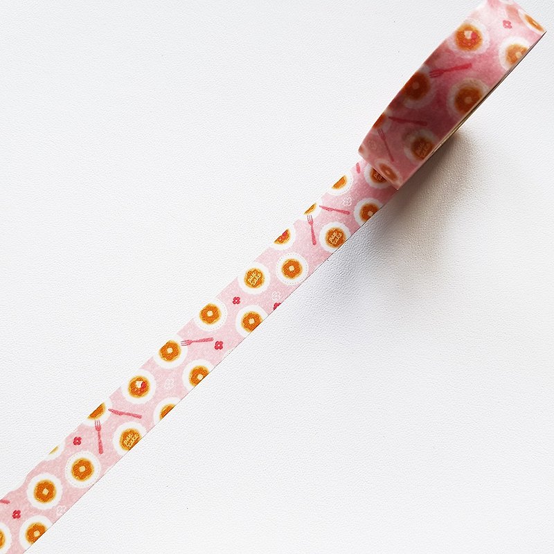 NICHIBAN Petit Joie Masking Tape【Bread & Cake (PJMT-15S020)】 - Washi Tape - Paper Pink
