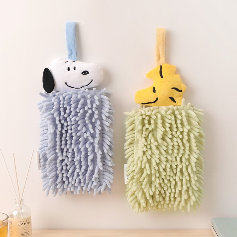 Peanuts Snoopy Microfiber Hand Towels - Snoopy Hangable Microfiber Hand Towels - ผ้าขนหนู - เส้นใยสังเคราะห์ 