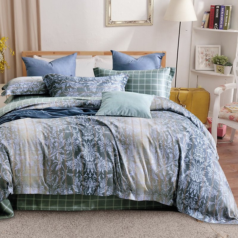 YT17/Austria 100% TENCEL cool feeling 60 pure Tencel/cotton bedspread dual-use duvet cover set of eight - Bedding - Silk Multicolor