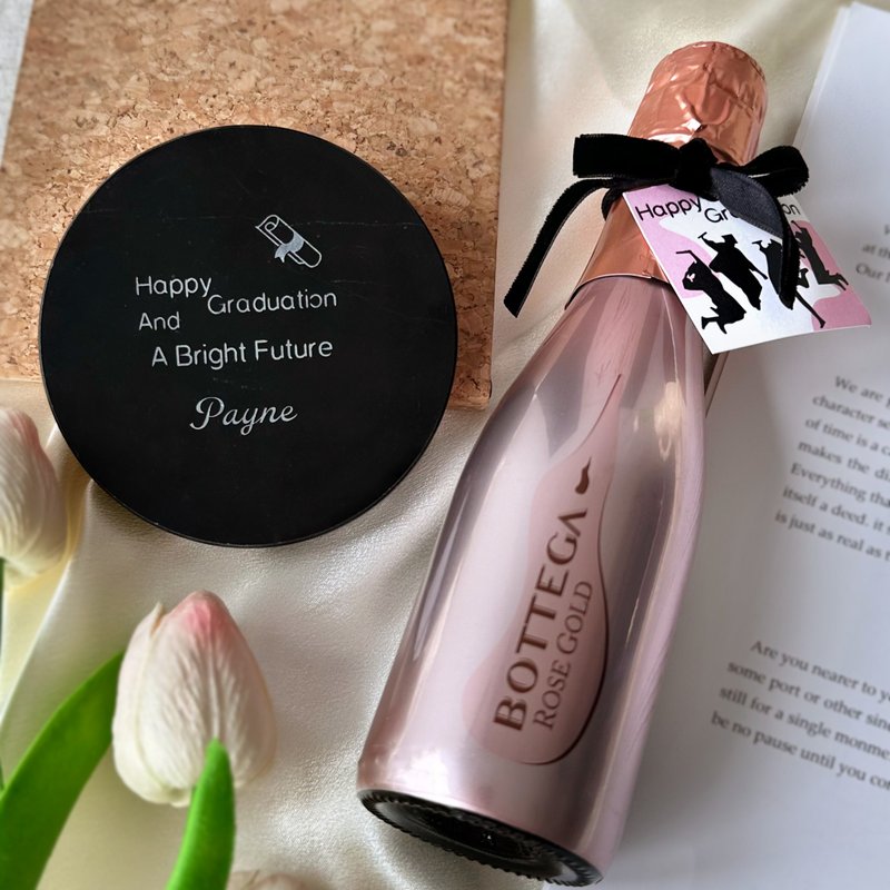 畢業禮物|香檳禮盒  起泡酒果味酒 高顏值定製禮物 香檳杯禮盒 - 酒類/酒精飲品 - 玻璃 