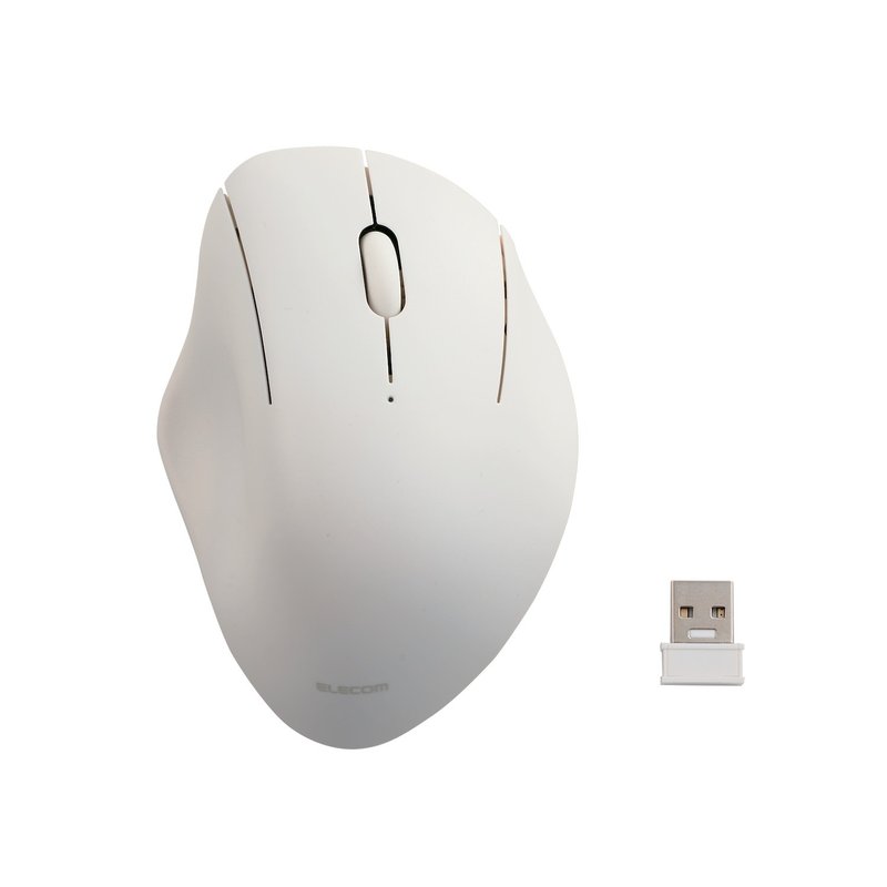 ELECOM Shellpha 靜音雙模 3 鍵滑鼠-白 M - 電腦配件 - 其他材質 白色