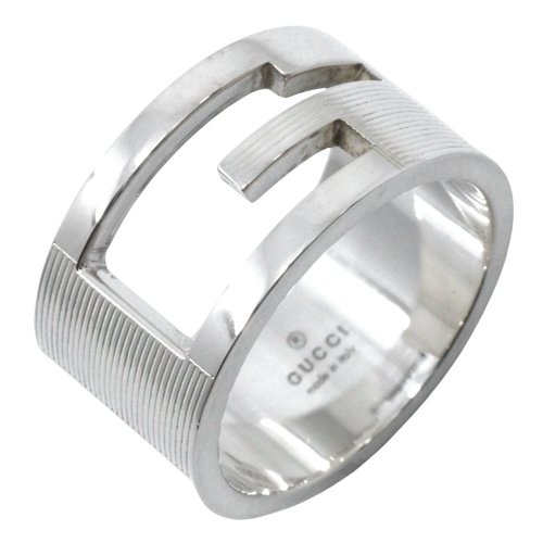 GUCCI グッチ リング ブランテッドG ワイド シルバー 925 26号 GUCCI グッチ ブランデッド ロゴ リング silver925 イタリア製