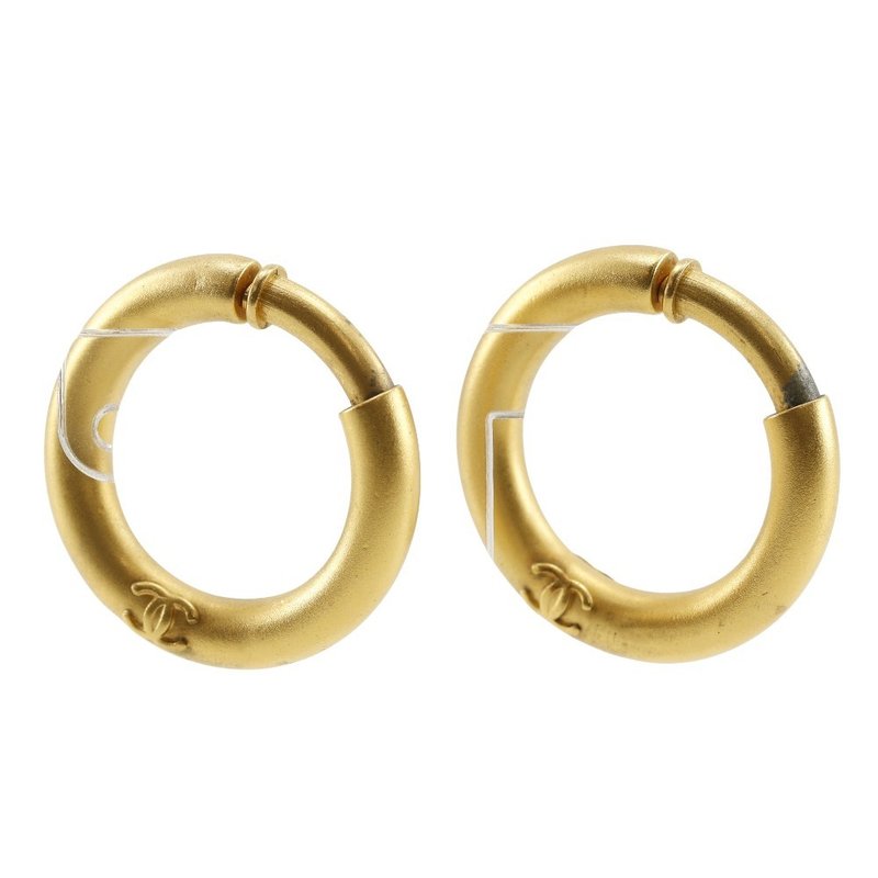 【日本直送】シャネル CHANEL フープ イヤリング ヴィンテージ 金メッキ 96P 約22.8g レディース【中古】 - 耳環/耳夾/耳骨夾 - 其他金屬 金色