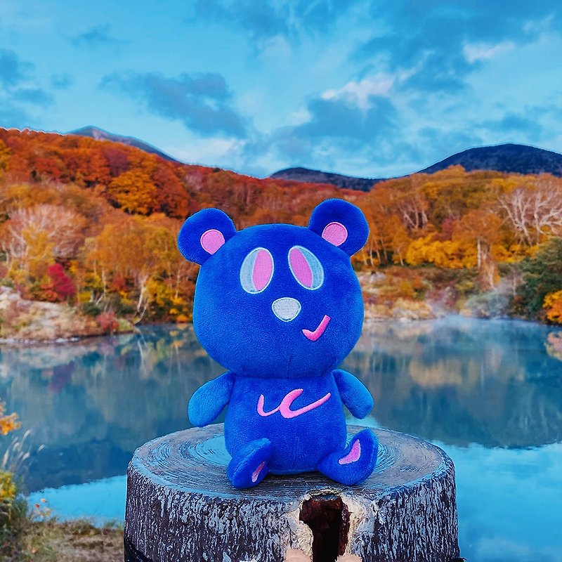 [le brewlife Lebu] Lebu’s super cute little friend BLUE Bear - ของเล่นเด็ก - เส้นใยสังเคราะห์ 