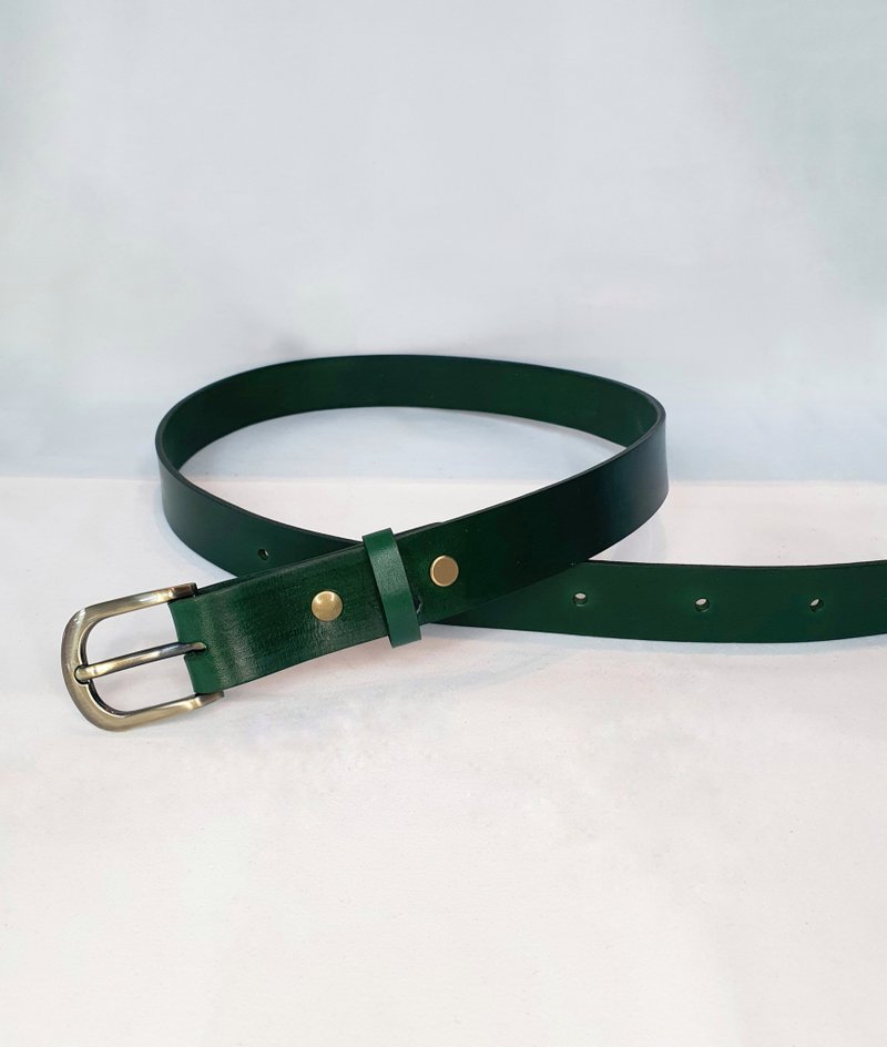 VOIR Shanchuan wide belt - Belts - Genuine Leather Green