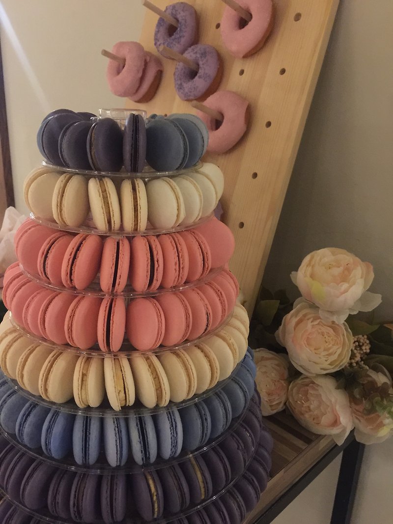[C.Angel Wedding] wedding macaron tower candybar - Cake & Desserts - Fresh Ingredients Purple