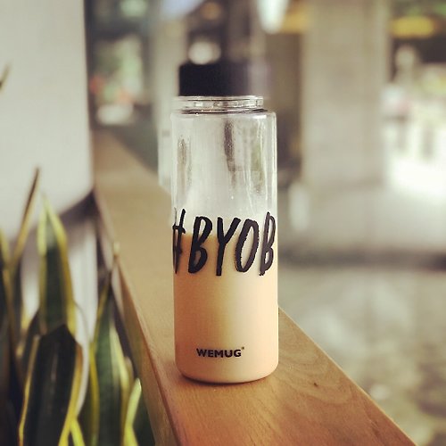 WEMUG 暢銷商品 戶外水瓶 隨身輕便水壺 透明 #BYOB