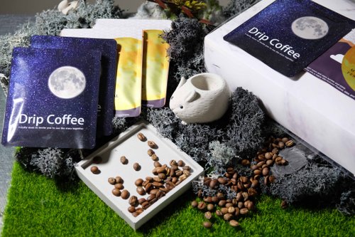 仰式漂浮 Daydream Crafts 中秋禮盒 月兔盆栽 醉月花束 咖啡濾掛包 材料包 教學影片 水泥兔
