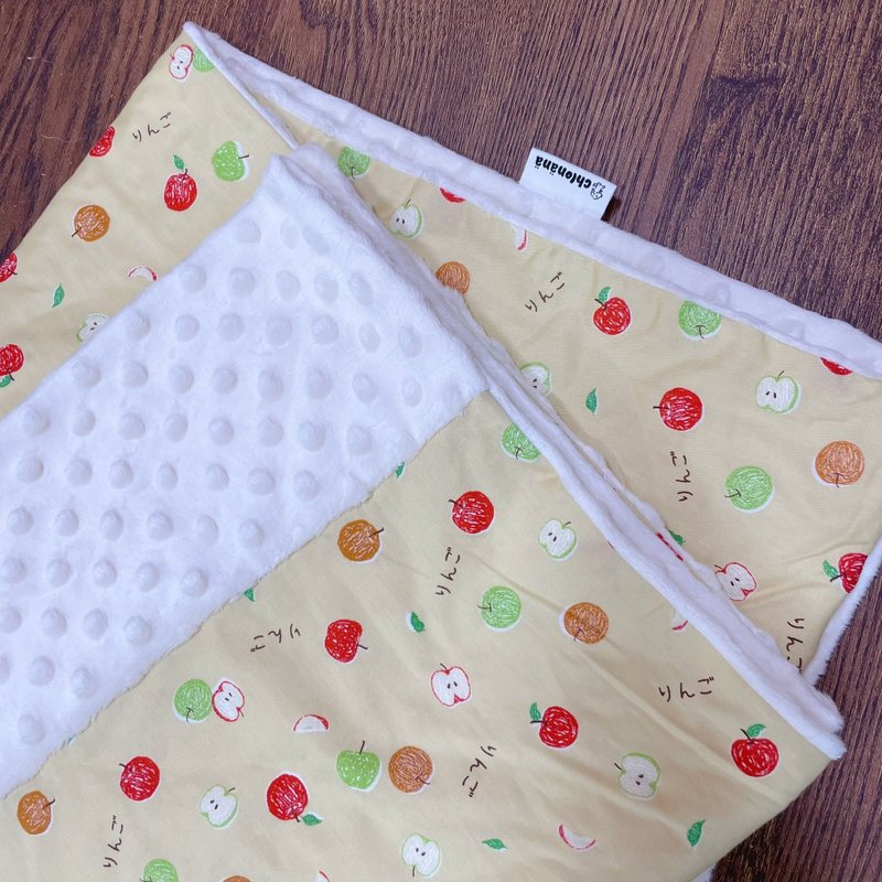 Handmade Japanese quilt_Apple - Bedding - Cotton & Hemp Orange