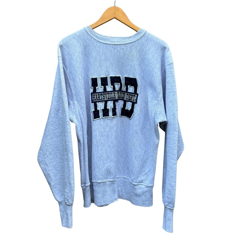 ヴィンテージ 90年代 ラギッドスウェット HPD ハードビル警察署 クルーネック アメリカ製 - ニット・セーター メンズ - コットン・麻 グレー