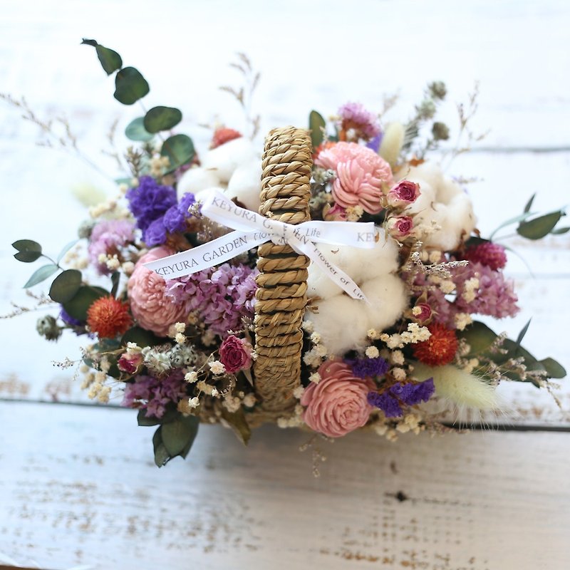 璎珞Manor*T11*Table flower pot flower / eternal flower dry flower / flower basket / gift preferred / opening flower ceremony - Plants - Plants & Flowers 