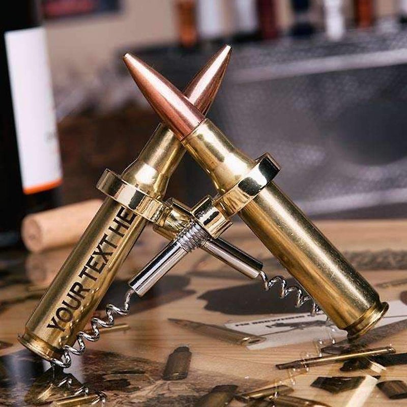 [Christmas gift] LUCKY SHOT 50 Cal BMG bullet cork bottle opener - Bottle & Can Openers - Other Metals 