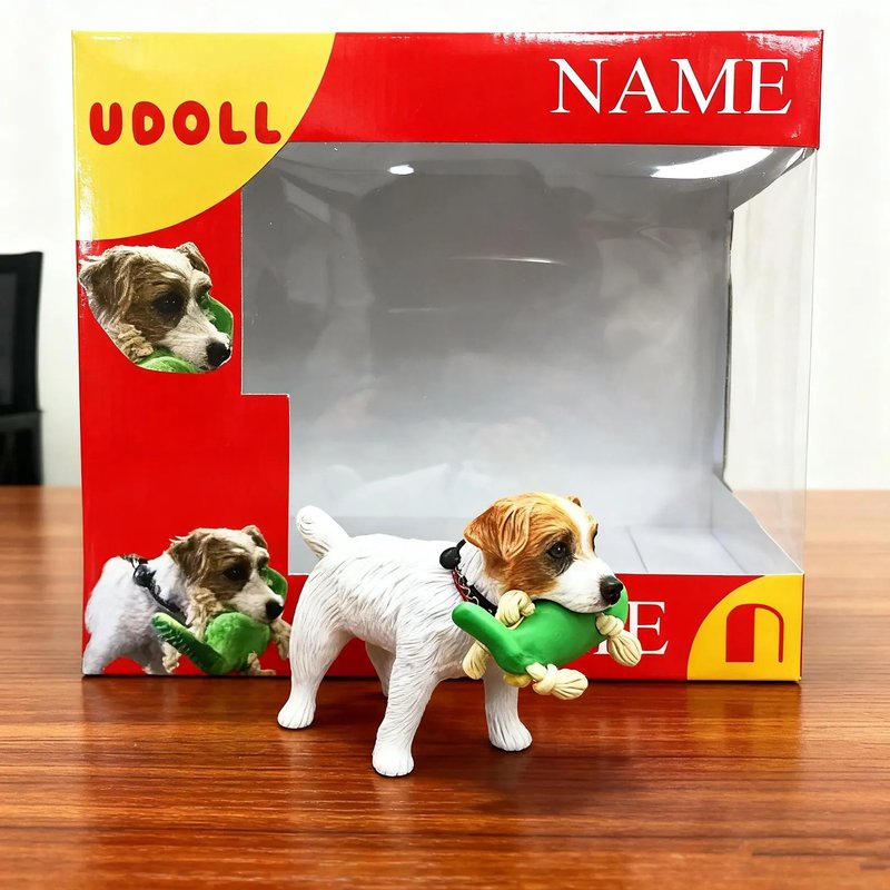 【オーダーメイド】3D ペット肖像画  手作り 犬 猫 ペット 人形 ペットロス ペットへの贈り物 - 人形・フィギュア - 粘土 多色