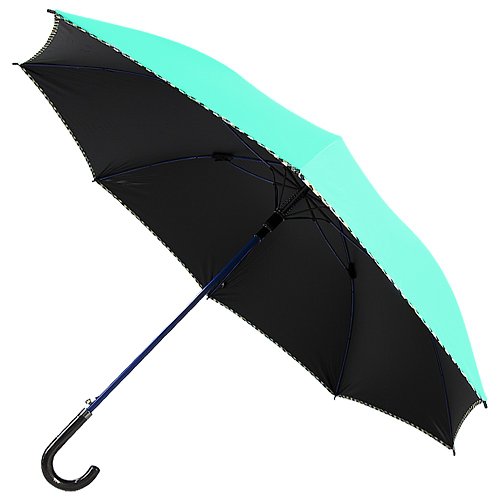 TDN 【TDN】公爵冷酷傘 超大傘面黑膠自動直立傘防雷擊晴雨傘(蒂芬藍)