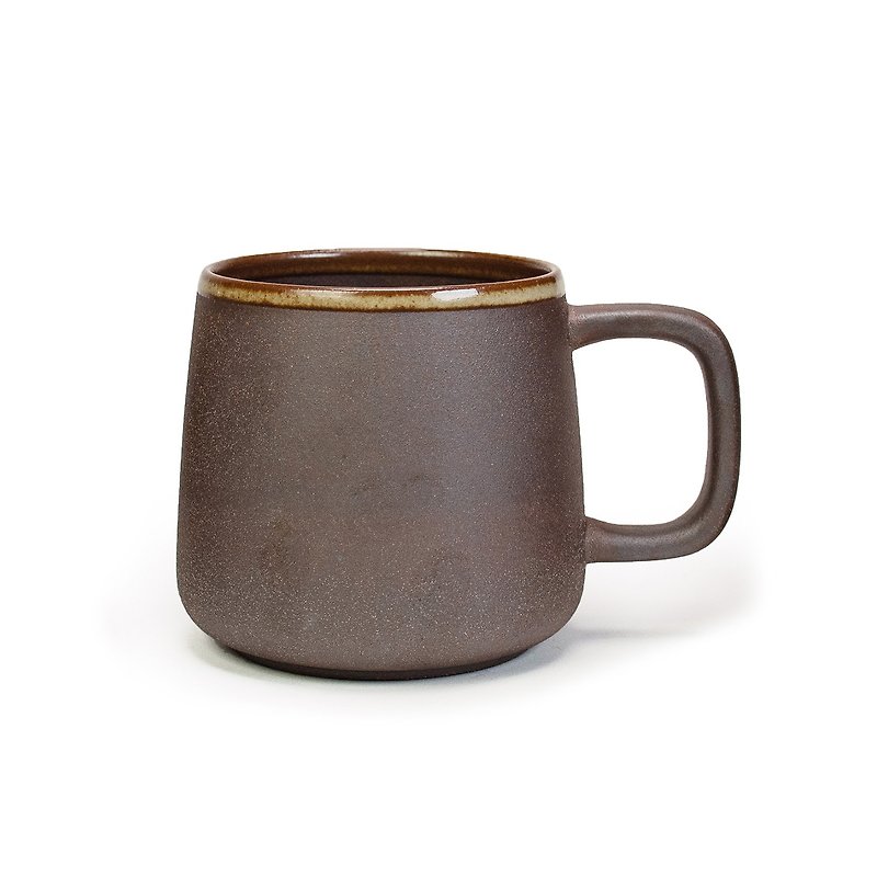 Aurli 奧利│老岩泥山型杯3燒12oz - 咖啡杯 - 其他材質 咖啡色
