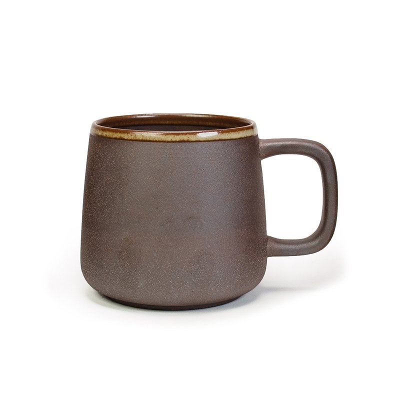 Aurli│Old Rock Mud Mountain Cup 3 Burnt 12oz - แก้วมัค/แก้วกาแฟ - วัสดุอื่นๆ สีนำ้ตาล