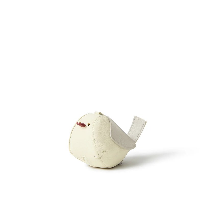 長尾山雀 收納包(期間限定 售完為止) - 化妝包/收納袋 - 真皮 白色