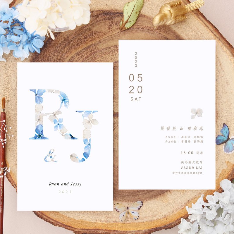 喜帖設計 | 蒔光 / 字母 | 婚禮邀請卡 婚卡 謝卡 電子喜帖 - 電子喜帖/賀卡/邀請函 - 其他材質 