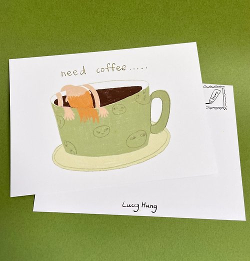 Lucy Hung Illustrator Need coffee