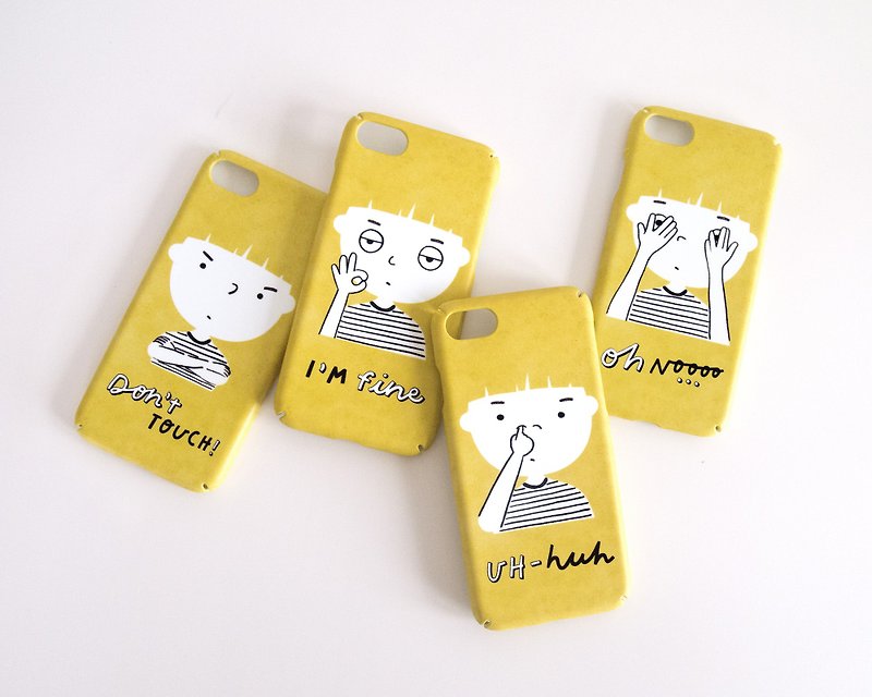 塑膠 手機殼/手機套 黃色 - Funny Memes iPhone case 手機殼 เคสลายมีม