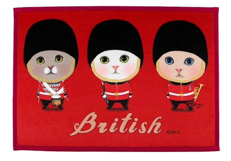 Jetoy, 甜蜜貓  止滑 腳踏墊 第二代_British J1701402 - 棉被/毛毯 - 聚酯纖維 紅色