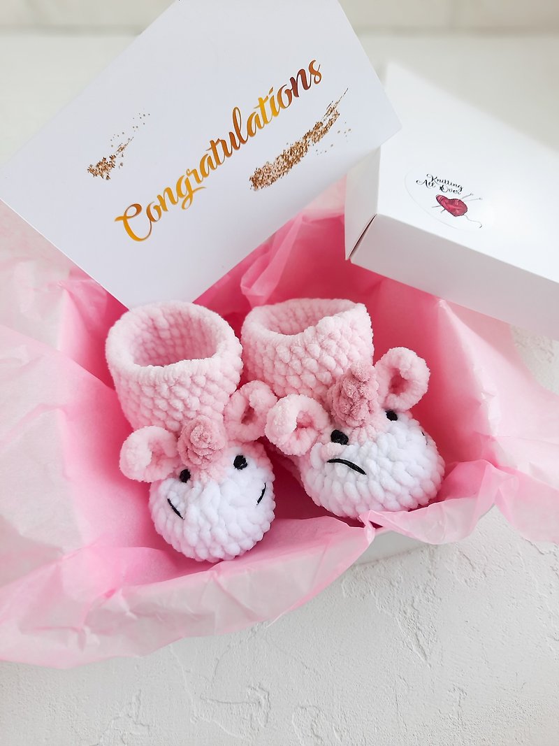 Pregnancy gift conrgatulations box for mom to be baby announcement shower girl - 彌月禮盒 - 其他材質 粉紅色