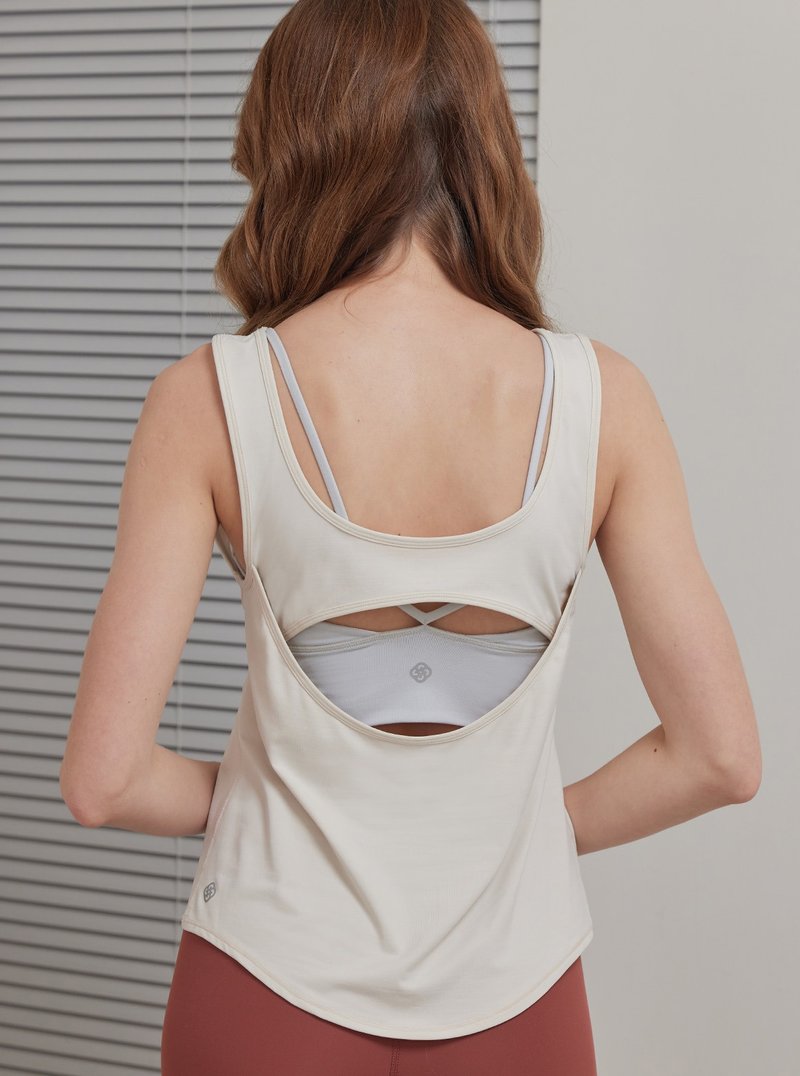【S2N】BREAK FREE 彈性絲滑美背罩衫_Nude T261 - 瑜珈服/瑜珈褲 - 尼龍 