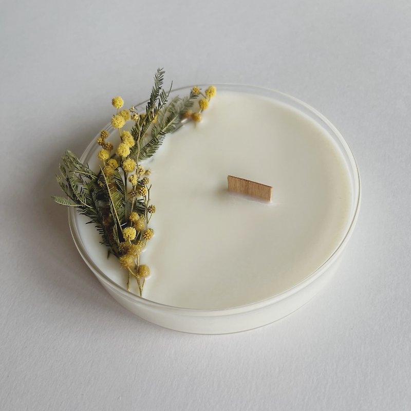 limited for spring mimosa candle - น้ำหอม - ขี้ผึ้ง สีเหลือง