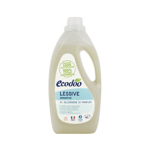 Ecodoo易可多 法國環保有機清潔劑 Ecodoo易可多 低泡沫環保洗衣精-低敏無香料2L(66次洗衣精)