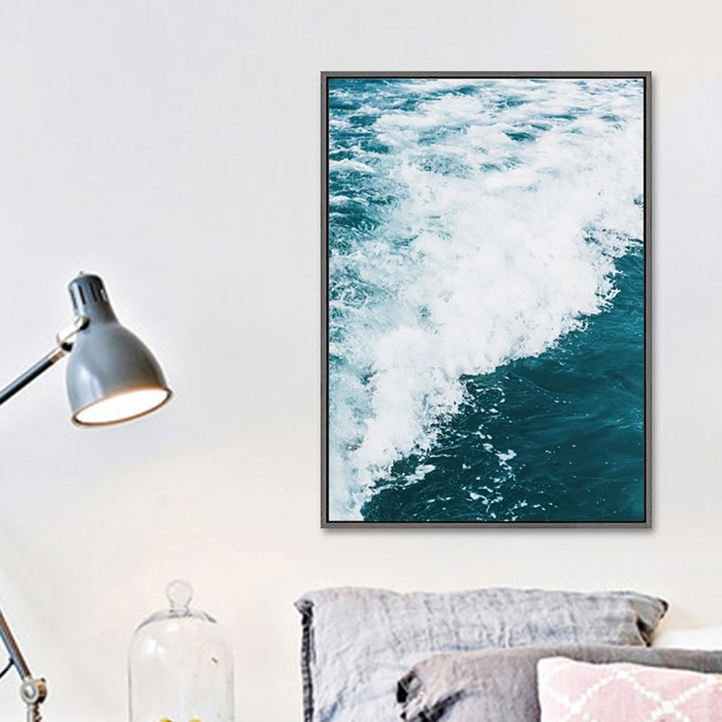 Mountain and Sea Scenery_Hanging Painting_Photography Series_Made in Taiwan and shipped within two working days - Posters - Cotton & Hemp Blue