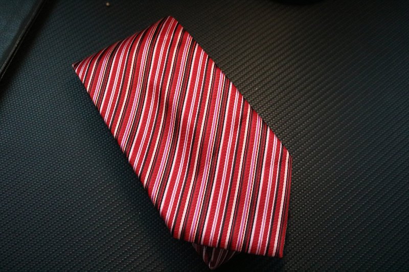 紅色小點點真絲領帶高端商務系列necktie - 領呔/呔夾 - 絲．絹 紅色
