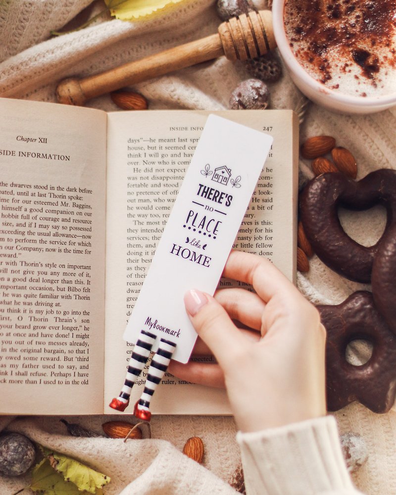 Wicked Witch Funny Bookmark Wonderful  Gift for Book Lover Ruby Slippers Quirky - Bookmarks - Clay Multicolor