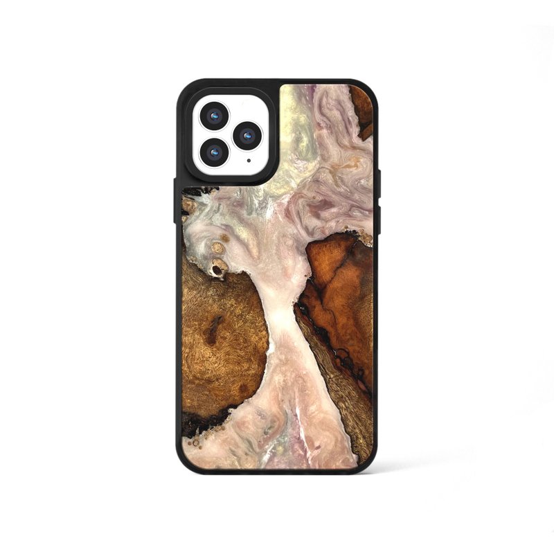 iPhone 13/14/15/16 epoxy wooden resin phone case - Styx II - Phone Cases - Wood Multicolor