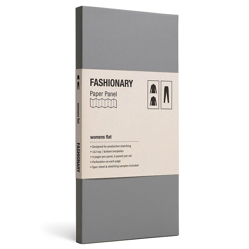 FASHIONARY model card / female version / top + bottom - สมุดบันทึก/สมุดปฏิทิน - กระดาษ 