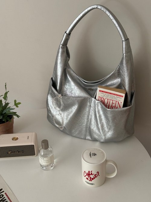 The Ally 韓國 The Ally | Emily Bag | 銀色 | 單肩包 手袋