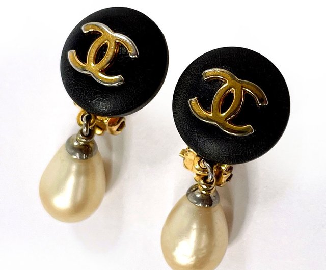 日本直送 中古美品】シャネル CHANEL イヤリング ココマーク GP