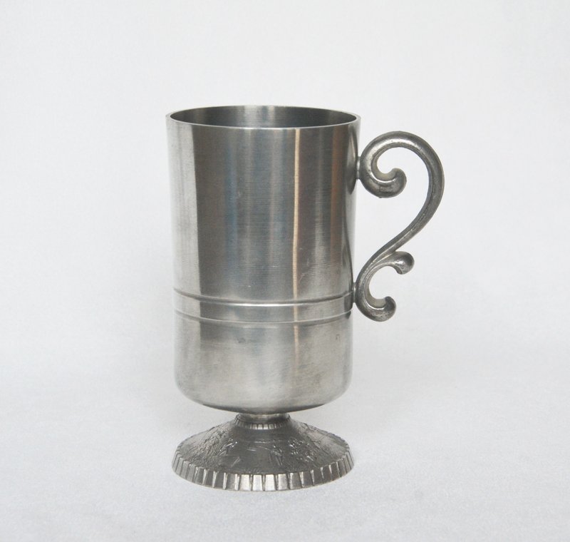 早期德國舊貨 錫製酒杯 茶杯C - 茶壺/茶杯/茶具 - 其他金屬 灰色