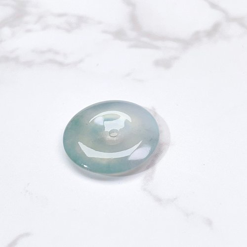 瓔珞珠寶盒 E.L.Jewelry Box 【願‧平安】放光玻璃種翡翠平安扣項鍊 |天然緬甸玉翡翠A貨|送禮