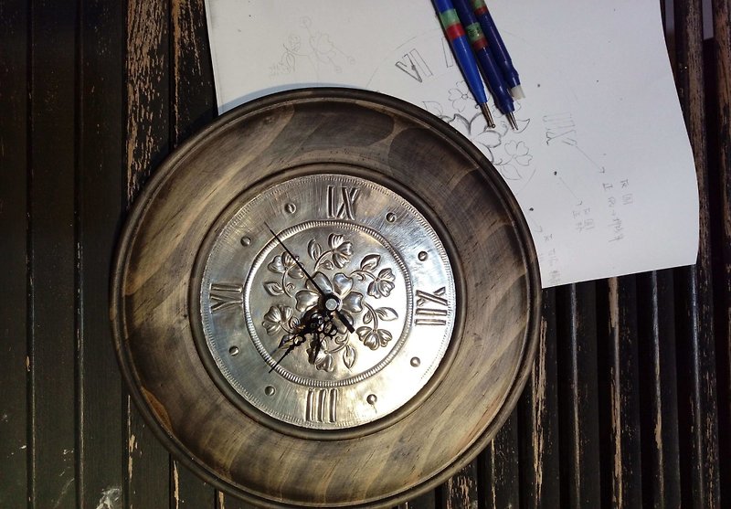 Chunyi disc clock tin carving hand-made class [one person into a group] - Metalsmithing/Accessories - Other Metals 