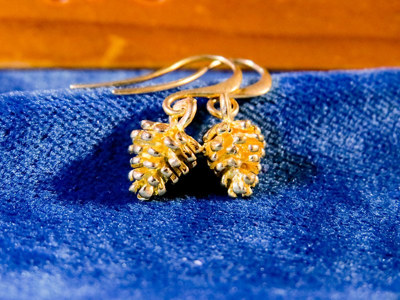 brass - Pineal earrings - ต่างหู - ทองแดงทองเหลือง 