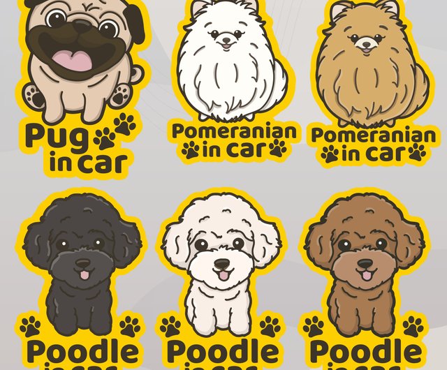 Pug Sticker Pug decal Funny pug decal Pug bumper sticker Car -  Portugal