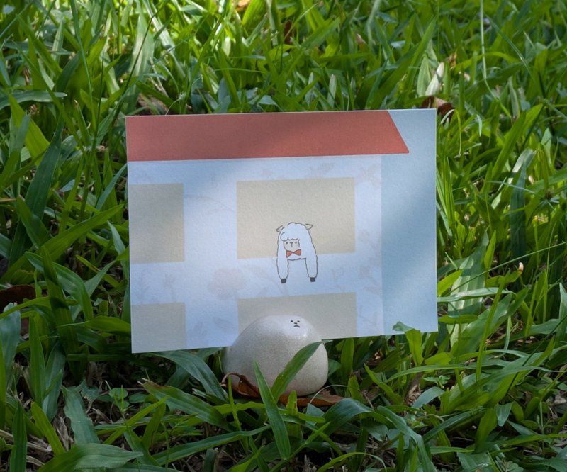 插畫明信片 - 窗 | Window - 卡片/明信片 - 紙 透明