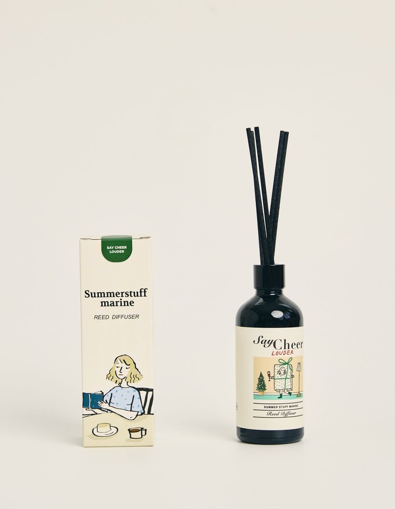 Summerstuff.marine - REED DIFFUSER กลิ่น SAY CHEER LOUDER (100 ml) - 香氛/精油/擴香 - 其他材質 白色