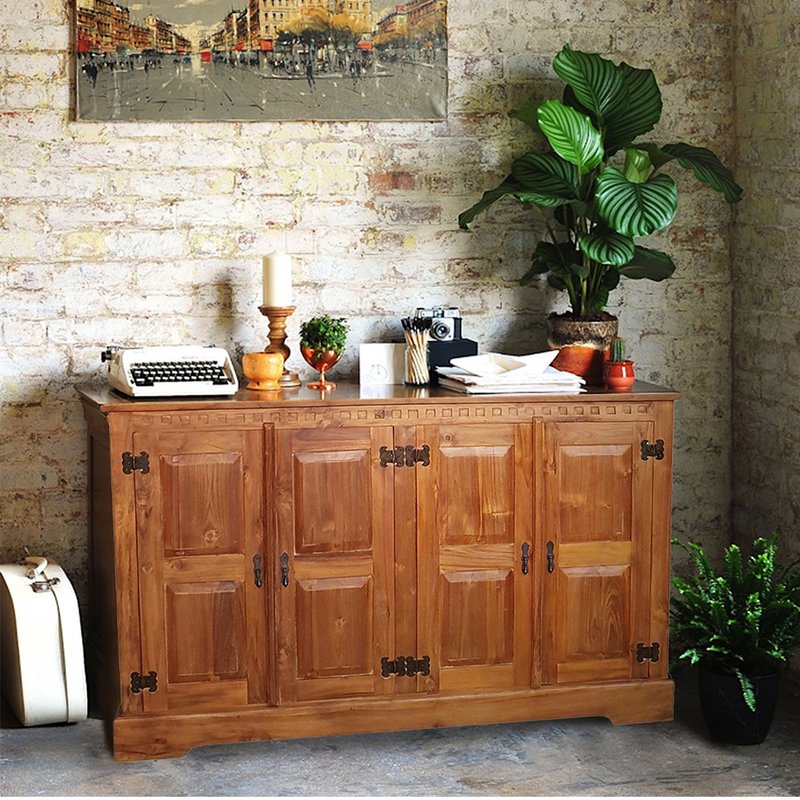 【吉迪市100%全柚木家具】UNCF-06B 柚木簡約收納櫃 餐櫃 玄關櫃 - 衣櫃/鞋櫃 - 木頭 咖啡色