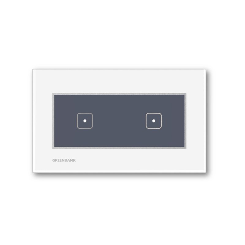 綠銀G-Switch T1支援蘋果Apple Home 無線智能雙開關(銀色) - 科技小物 - 塑膠 白色