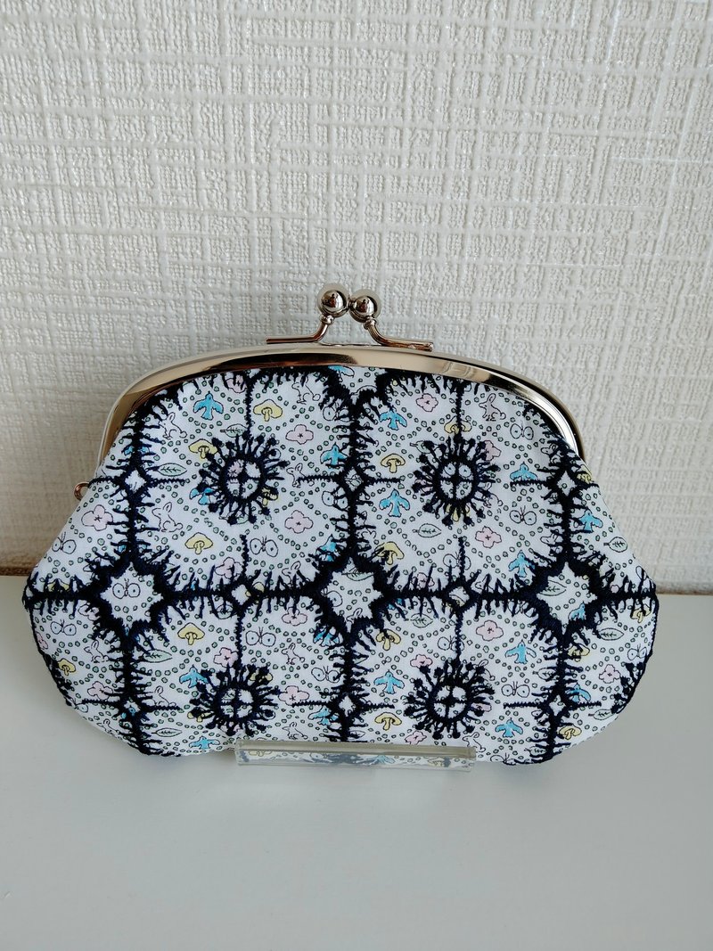 ミナペルホネン✕リバティ　親子がま口財布 - 零錢包/小錢包 - 棉．麻 藍色